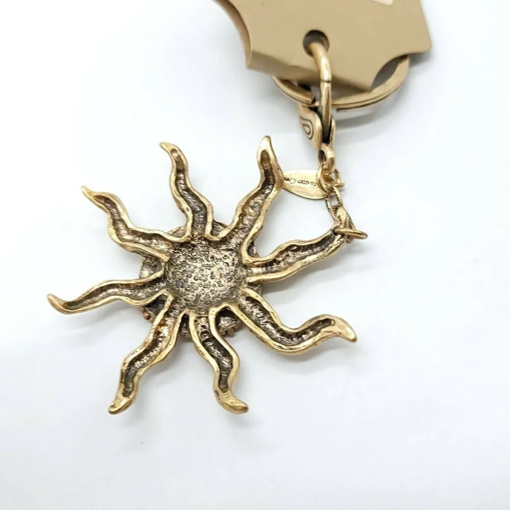 Coldwater Creek Clip On Charm Keychain Sun